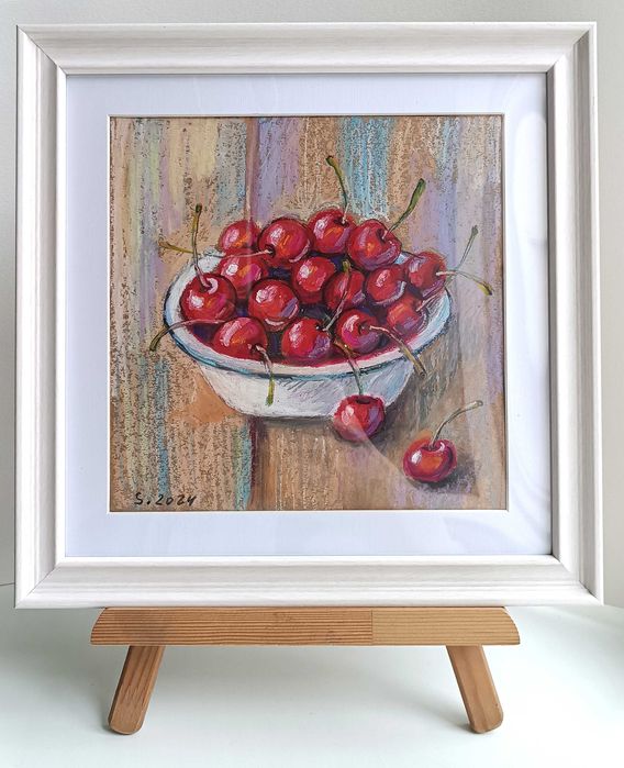 Картина в раме "Черешня", 29,5 х 29,5 см
