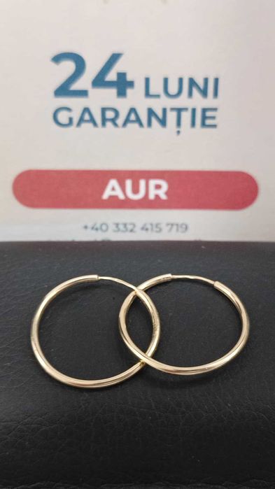 (Ag24) Cercei aur 14K 2.34gr B44746.1- Garantie 2 ani!