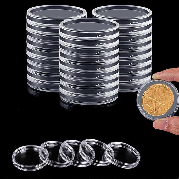 60 Capsule monede de 41 mm, de 8 dimensiuni 18/20/22/25/27/30/39/41