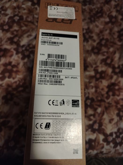 Лаптоп Acer aspire go 15