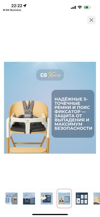 Стульчик для кормления CG Kursi НОВЫЙ