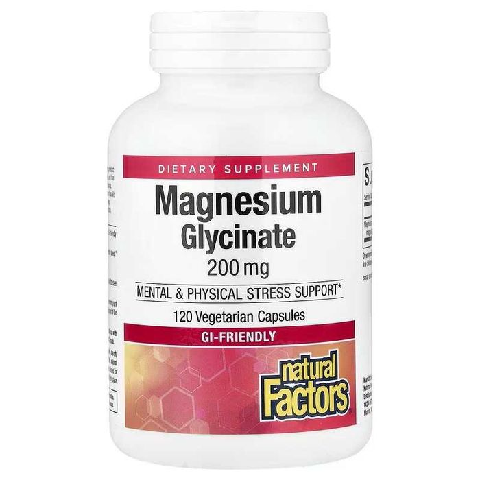 Natural Factors Magnesium glycinate глицинат магния магний magniy