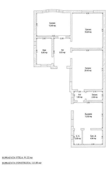 Vand casa 3 camere, cartierul functionarilor