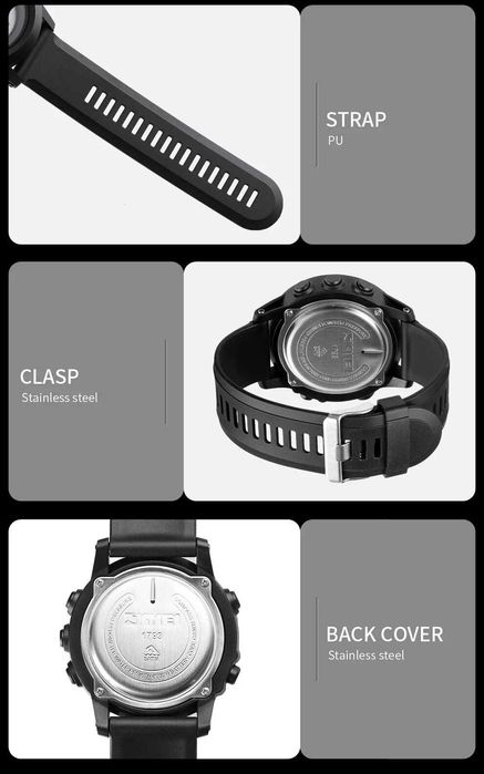 КАИШКИ ЗА SKMEI 1427 Вис-мер Баро-тър Терм-тър аларма иконка за време