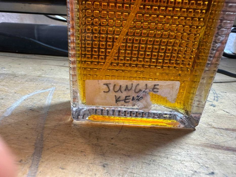 kenzo jungle culoare portocaliu fata spate lateral unghi deschis