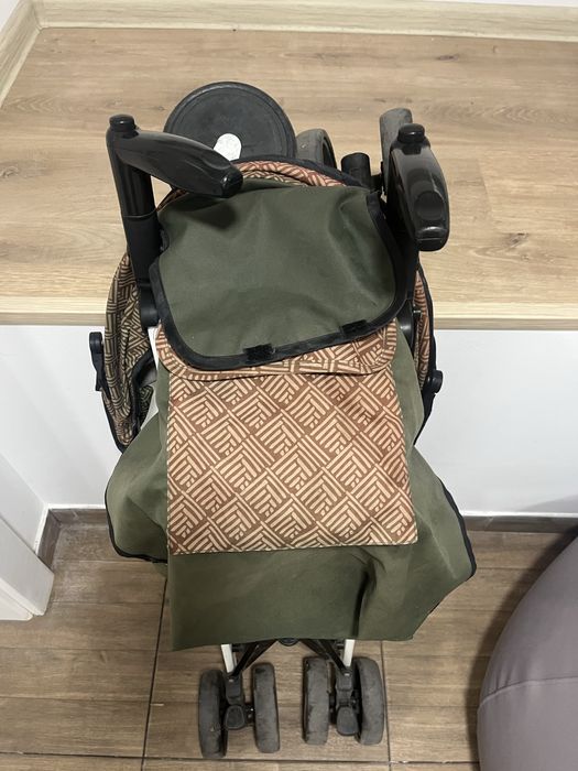 Лятна бебешка количка Lorelli зелена