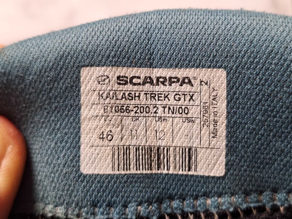 Планински Обувки Scarpa Kailash Trek GTX - мъжки, 46 номерр