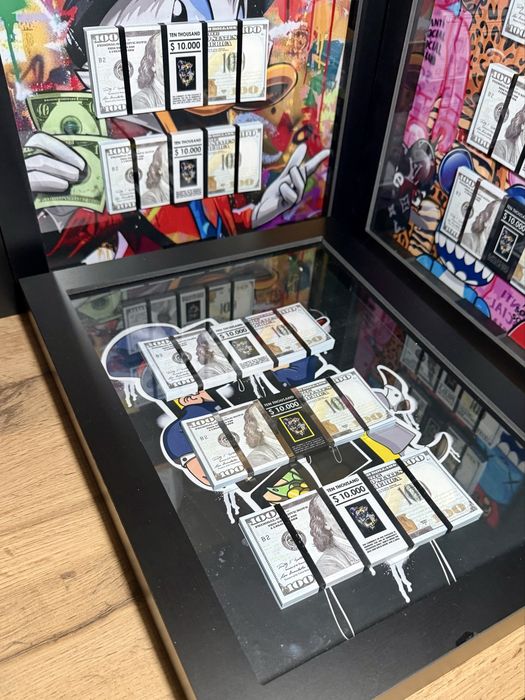 Картина доллар в рамке | ПОДАРОК