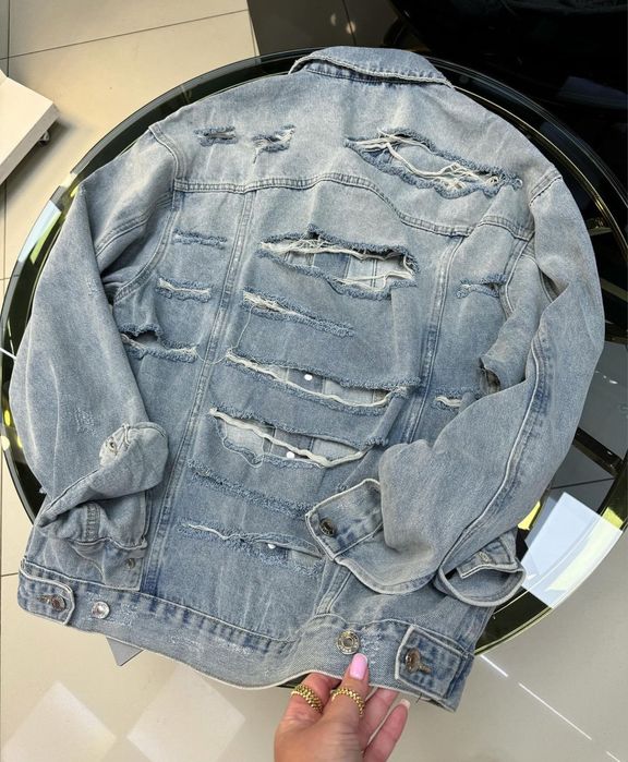 Дънкови якета balenciaga mugler acne studio