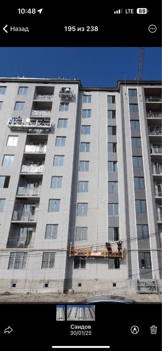 Фасадный подьемник(строительная люлька)