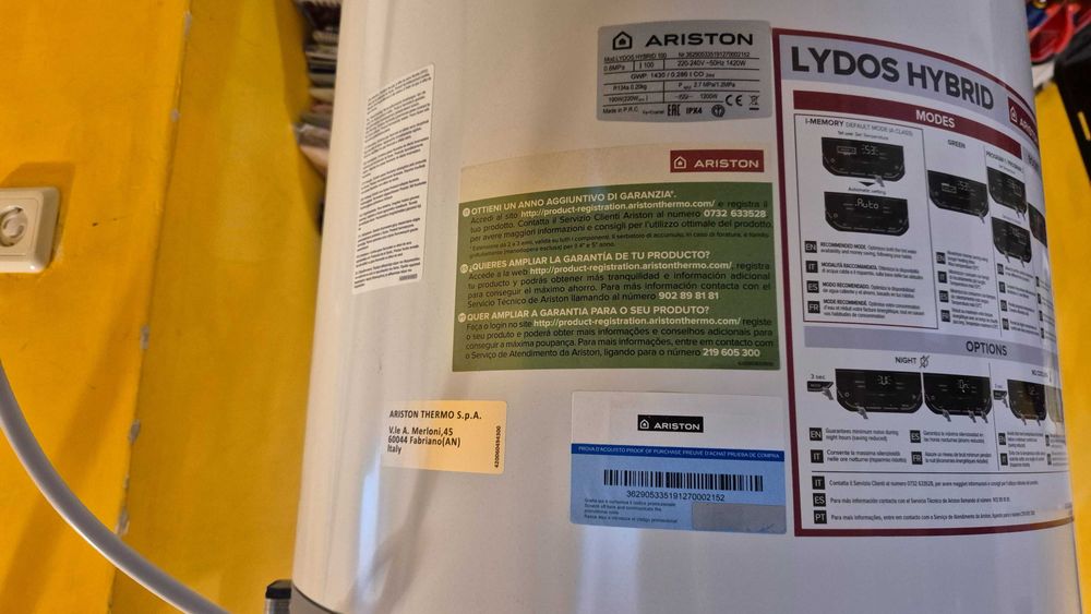 Бойлер Ariston Lodos Hybrid 100li.