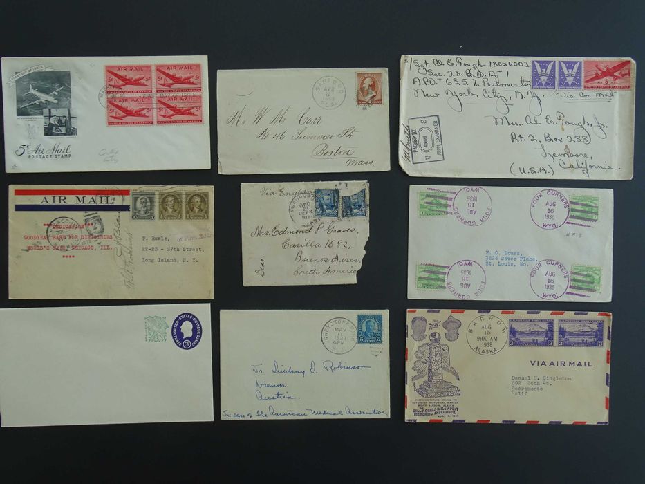 USA/SUA 1900-1945 , 50 plicuri circulate (Lot 4004)