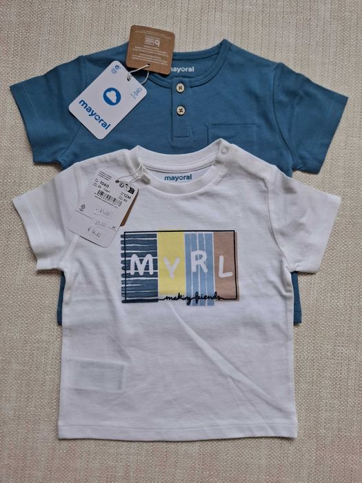 Две нови тениски на Mayoral, размер 80см