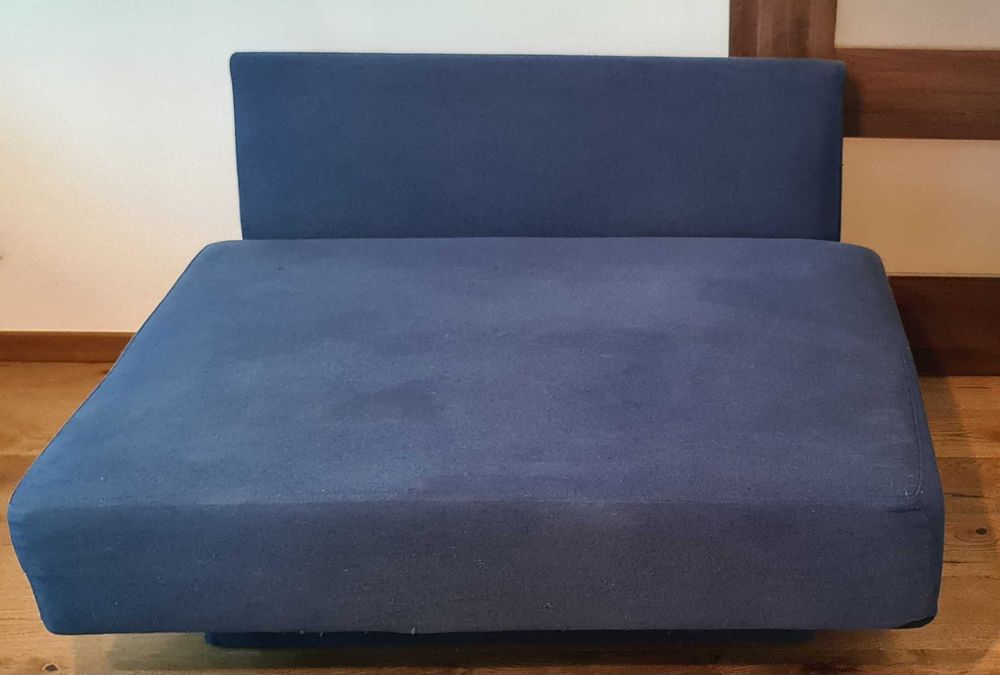Canapea Feydom, model Choice B1, dimensiuni 120x97x70cm, culoare albastru nobil, material textil Velare, utilizat, în stare bună.