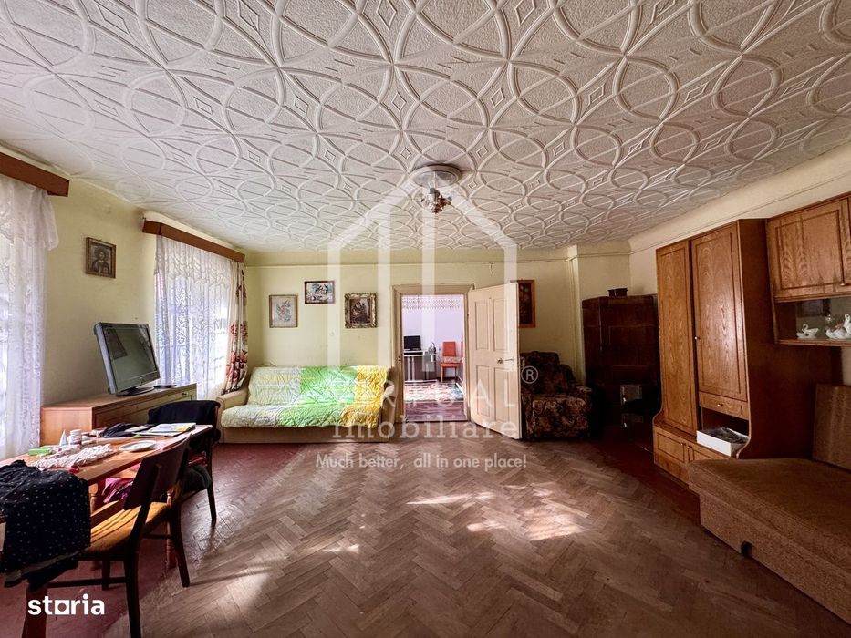 Apartament la casa cu 2 camere, 86mp utili, cota teren 187mp, Centru