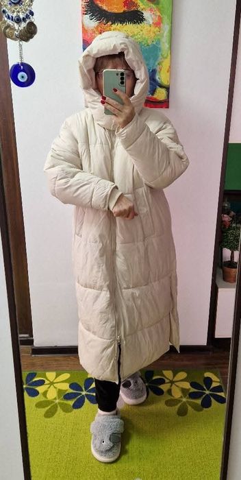 Zara Extralong puffer XL, Impecabil