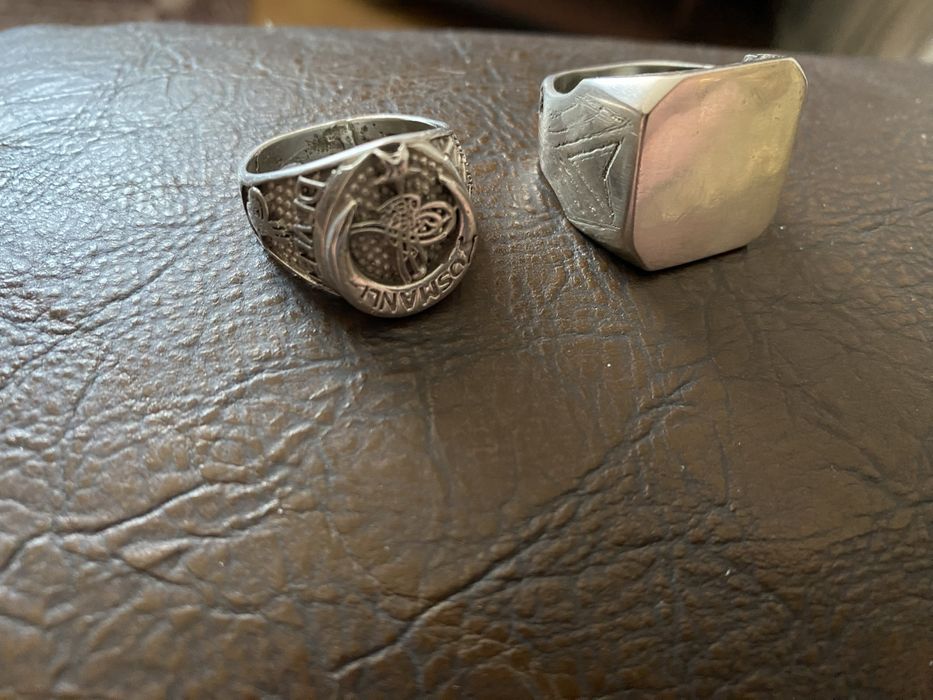 Серебряные кольца, печатки