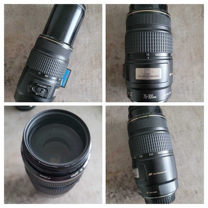 Canon EOS 20D+3 Obiective+Blitz+Filtre + Accesorii + Rucsac + Trepied