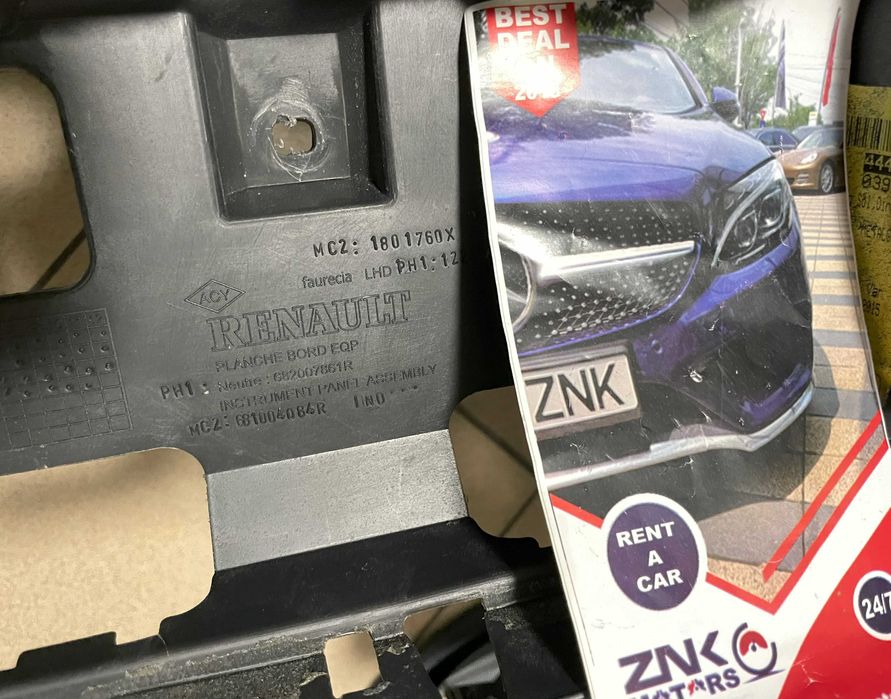 Renault Clio IV facelift - plansa de bord - kit airbag - set  centuri