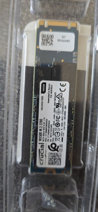 SIGILAT SSD Crucial MX500 de 1TB M.2 SATA 2280 1000GB
