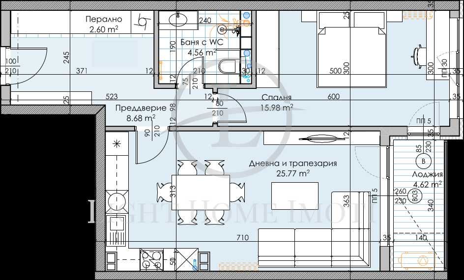 Реф. 2432 Просторен Двустаен / АКТ 14 / Кършияка