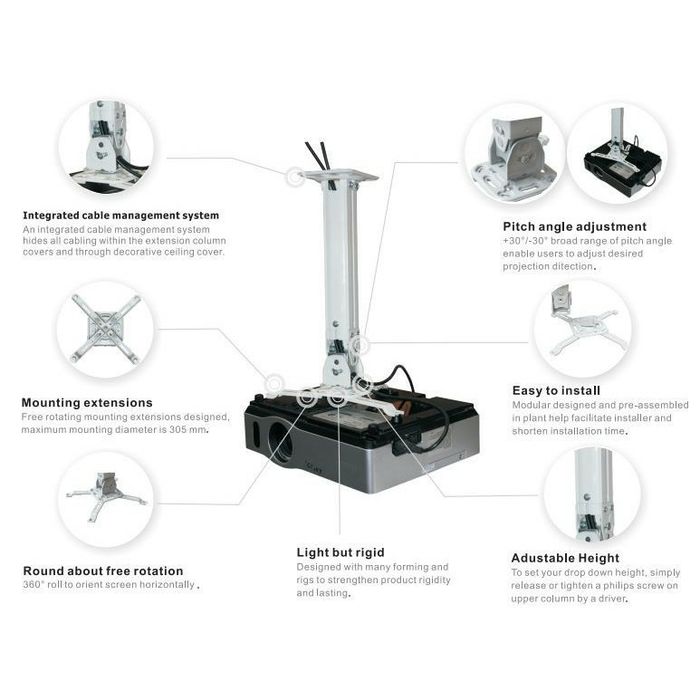 Универсальный потолочный кронштейн для проектора