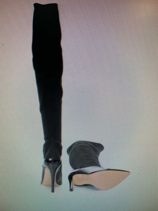 Елегантни дамски ботуши  Roberto Botella, естествена кожа, висок ток