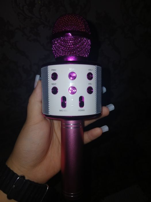 Караоке-микрофон WS-858L Bluetooth с колонко