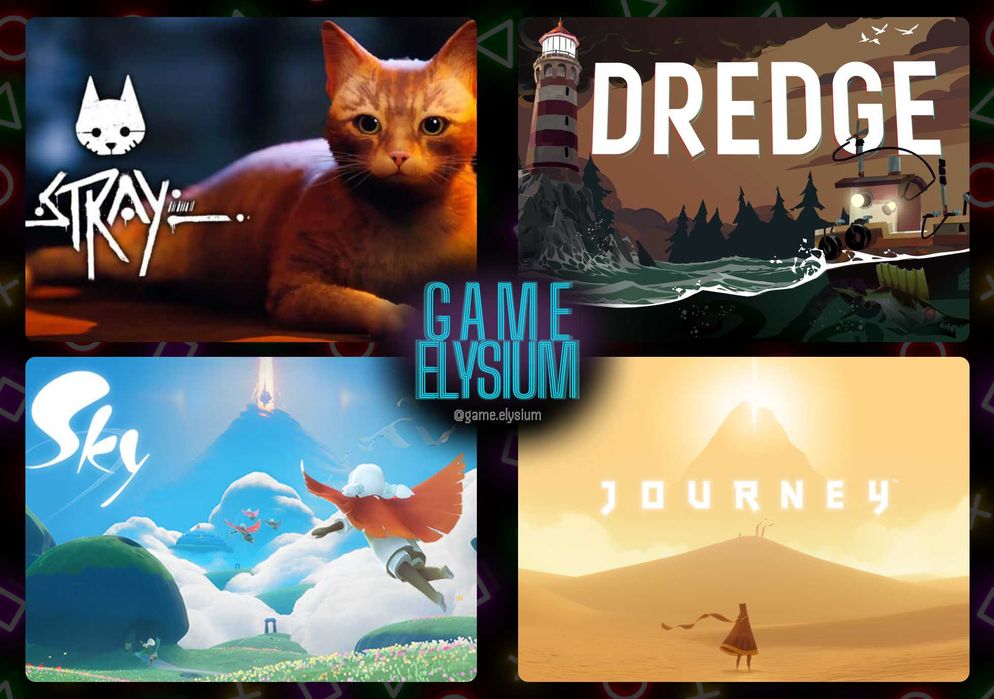 Цифровые расслабляющие игры PS4/5 | Stray | DREDGE | Journey | Sky итд