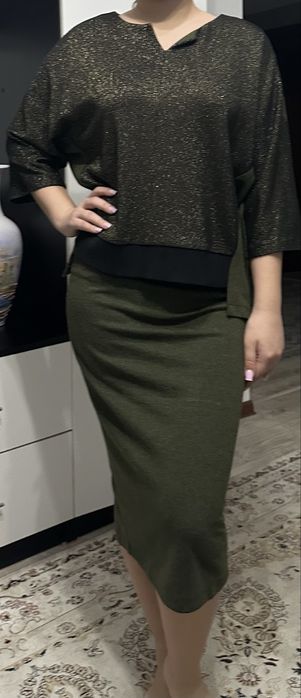 Нарядная двойка: кофта и юбка