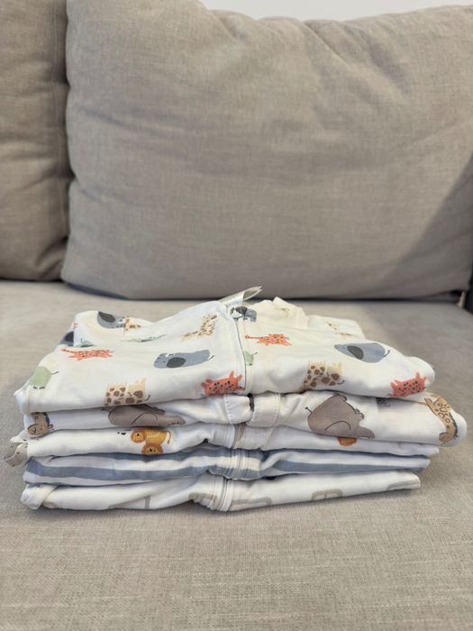 Сет от 5 бр. Ръмпари за бебе, на марката НМ 3 бр. 4-6м. И 2 бр. 2-4м.