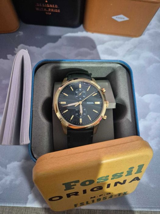 Ceas Fossil Townsman Chronograph Verde