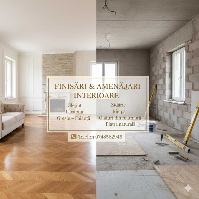 Amenajari finisari renovari interioare