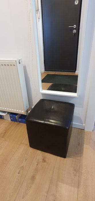 taburet piele ecologica 36cmX36cm