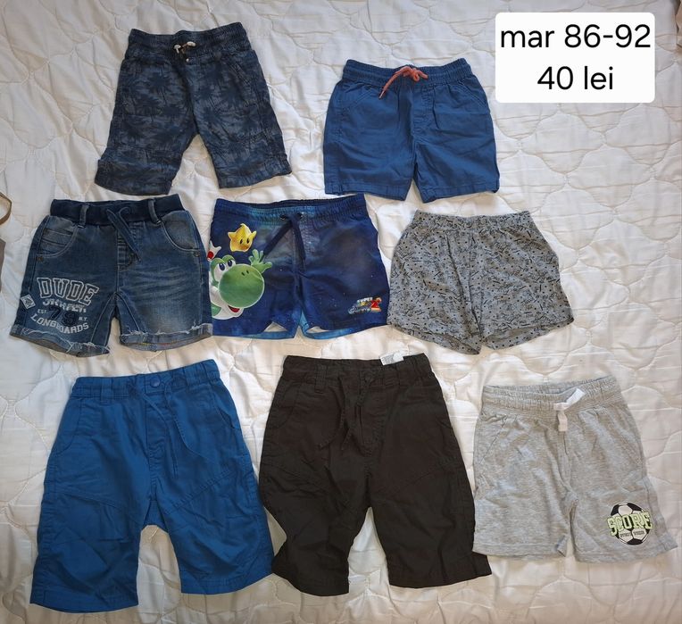 Lot pantaloni scurti 80-86-92-104-110-134