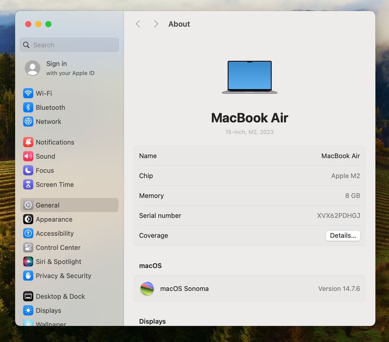 MacBook Air 15 2023 | M2 | 8 GB | 500Gb SSD | 15 Cicluri