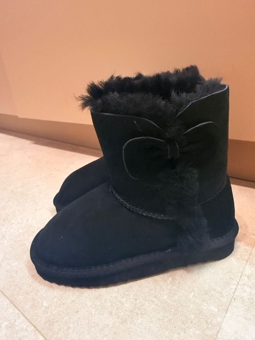 Детски топли ботушки с панделки