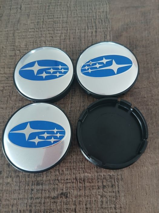 Subaru Капачки за джанти Субару  сиви 55/60 декоративни тапи за джанти