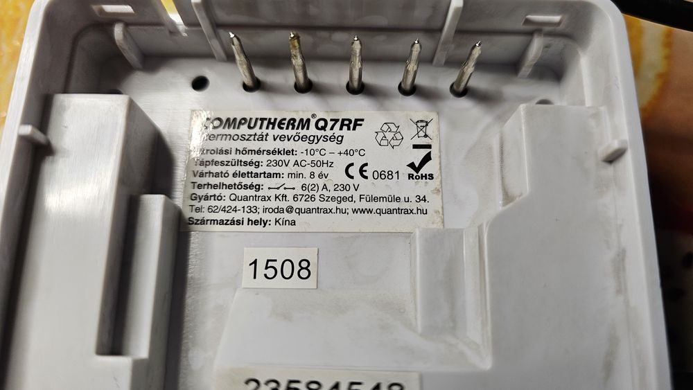 Termostat Q7RF pentru centrale