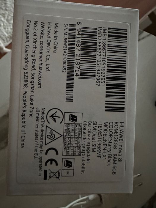 Huawei  Nova 8 i