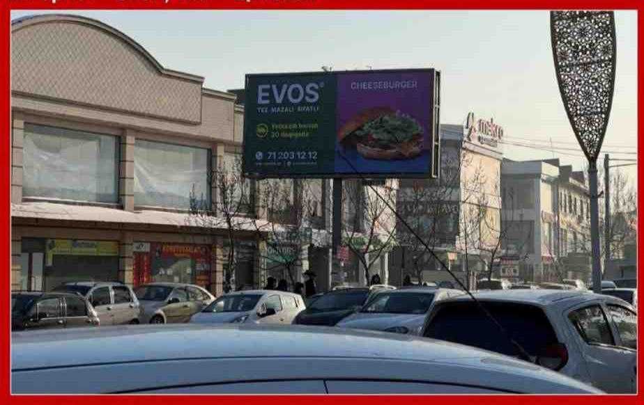 Toshkent shaxri boyicha tashqi reklama xizmatlari.