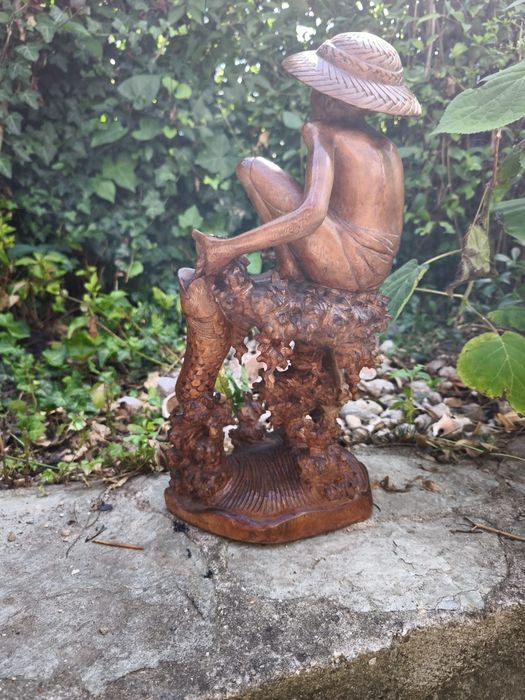 Vând statueta lemn personaj thailandez exotic