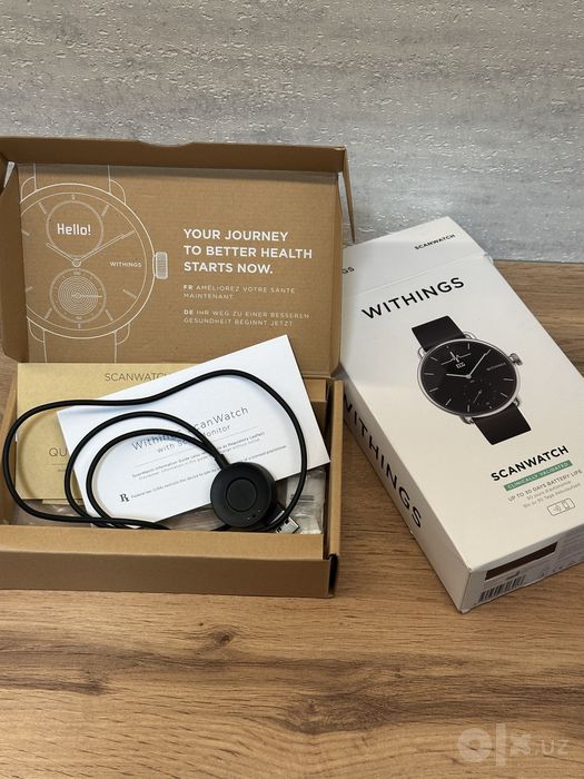 Премиальные французские часы Withings ScanWatch. Сапфировое стекло