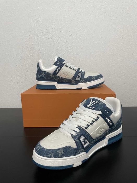 #CALITATE PREMIUM# Louis Vuitton Trainers LV Trainers Blue Albastru - Livrare Verificare - (Dispunem de mai multe modele)
