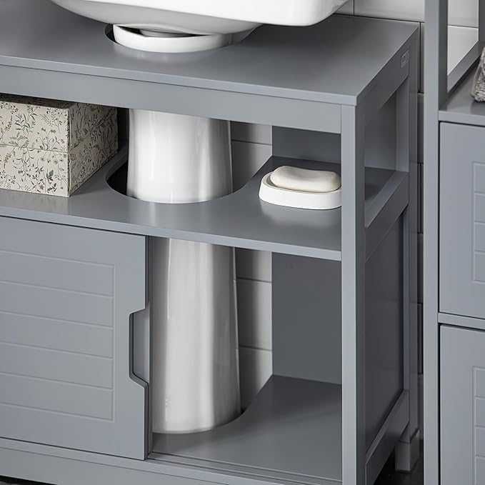 SoBuy FRG128-II-SG - Шкаф под мивка - Влагоустойчива