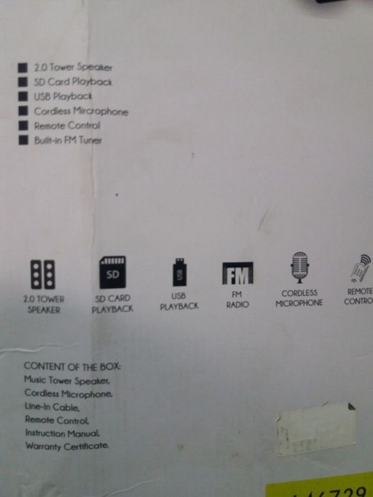 Boxe portabile Audio DGTEC Tower, Made in Australia, Karaoke