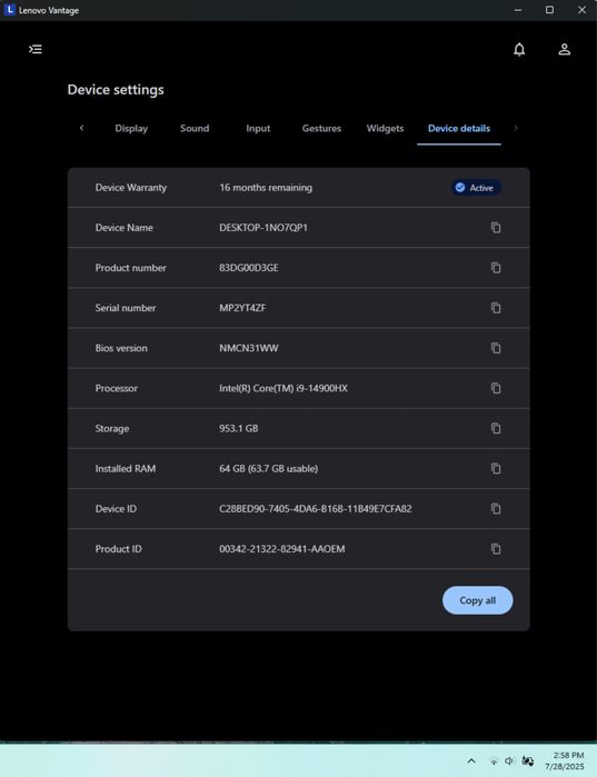 Lenovo Legion 5 i9 14900HX | RTX4060 | 64GB | 1TB | 2 cicluri baterie