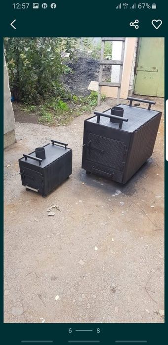 Печь-буржуйка...