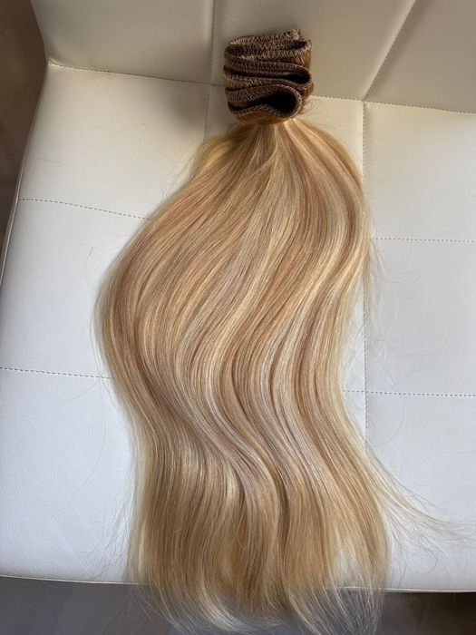 100% натурална индийска коса, 50 см, 205 грама.