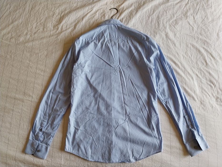 Cămașă elegantă albastru deschis Slim fit S pentru bărbați